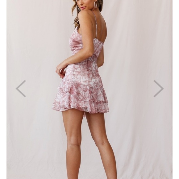 Kerry Layered ruffle cami strap dress nude - Picture 2 of 2